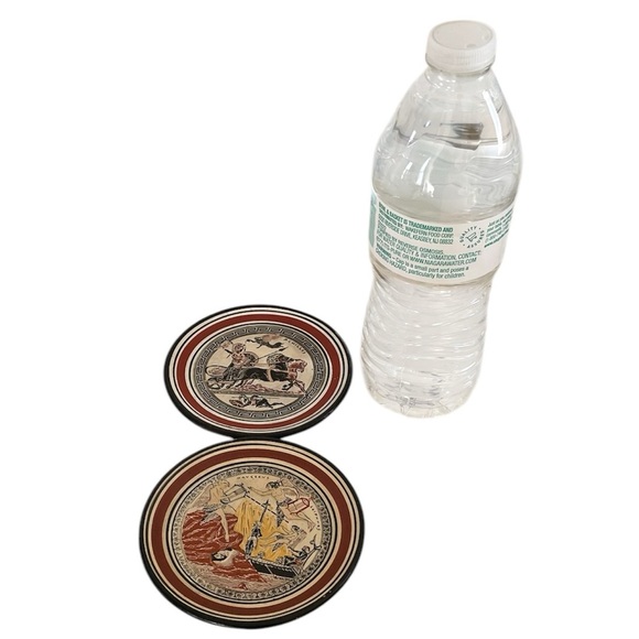 Vintage Miniature Greek Mythology Ceramic Plates, Set of 2, Made in Greece - Picture 3 of 13